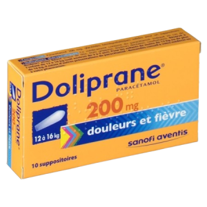 Prix de DOLIPRANE 200 mg, suppositoire