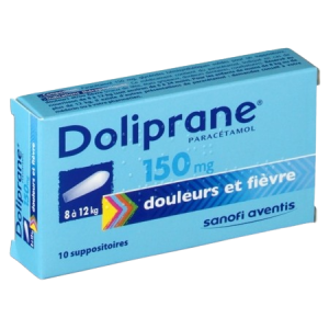Prix de DOLIPRANE 150 mg, suppositoire